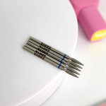 KIT - 5 BROCAS CHAMA DIAMANTADAS LONG PRO (AZUL) - 2.3mm | ZARYA BEAUTY