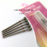 Kit - 5 Brocas Esféricas (Vermelha)