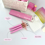 PROFESSIONAL BRUSH SET + BRUSH HOLDER