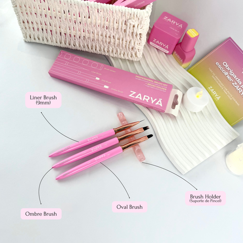 PROFESSIONAL BRUSH SET + BRUSH HOLDER